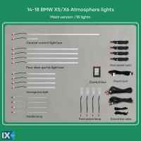 Digital iQ Ambient Light BMW X5 / X6 mod. 2014-2018, 18 Lights, 11 Colors