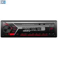ΡΑΔΙΟ GEAR  GR-750BT FM/USB/SD/MP3/BLUETHOOTH 4x45W GEAR  (ΚΟΚΚΙΝΟΣ ΦΩΤΙΣΜΟΣ)